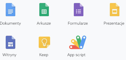 aplikacje G Suite do edycji dokumentów